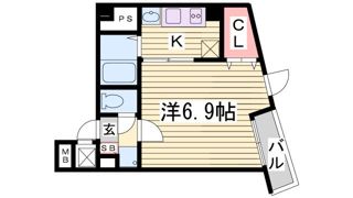 アネスト神戸西元町の間取り画像