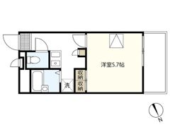 レオパレス花上の間取り画像