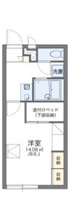 レオパレスサニーコート上東Aの間取り画像