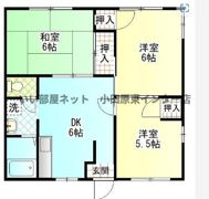コーポ岡部B棟の間取り画像