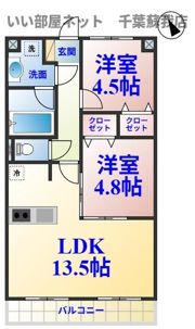 ヴァンヴェール葛城の間取り画像