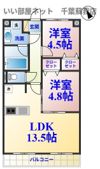 ヴァンヴェール葛城の間取り画像