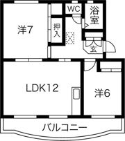 グリーンハイツ萩丘Bの間取り画像
