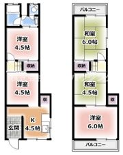 北出町借家の間取り画像
