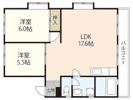 カルチェ堀田No.2の間取り画像