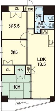 ヒルクレストフォーエス水前寺の間取り画像