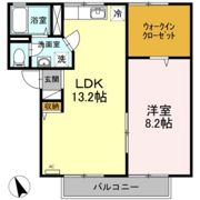 エバーグリーン B棟の間取り画像