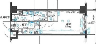 ステージファースト錦糸町アジールコートの間取り画像