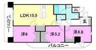 ブライムタワー古川の間取り画像
