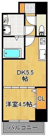 コートハウス中島通りの間取り画像