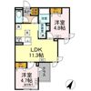 セレスティア扇Ⅲの間取り画像