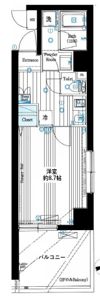 カテリーナ浅草の間取り画像