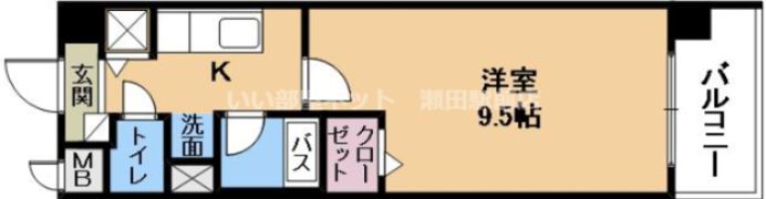 メゾンクレールⅢの間取り画像