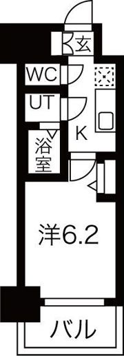 メイクスWアート今池Ⅲの間取り画像