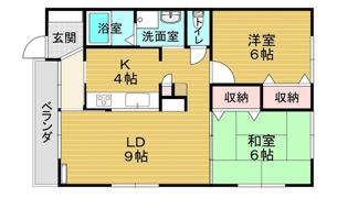 レスカール伊島の間取り画像