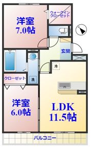 サニーリヴAの間取り画像