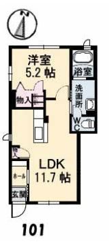 グランティワカサの間取り画像