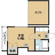 ロフティカズハタの間取り画像