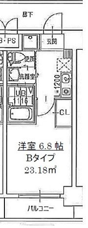 フレアコート梅田の間取り画像
