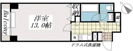 メゾン・ド・ヴィレ日本橋中洲の間取り画像