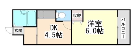 イナホハイツの間取り画像
