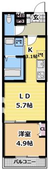 フジパレス城北公園通Ⅲ番館の間取り画像