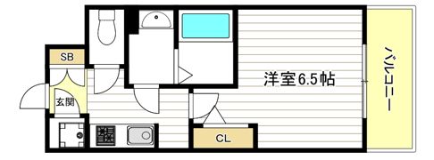 エスプレイス大阪城SOUTHの間取り画像
