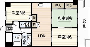 ホワイトハイツの間取り画像
