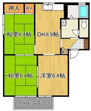 サープラス若久 B棟の間取り画像