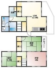 口田南4丁目ハウスの間取り画像