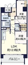 ルチューレ西梅田の間取り画像