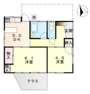 山手借家の間取り画像