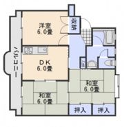 新田マンションの間取り画像
