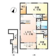 仮）守山区笹ヶ根2丁目新築アパートの間取り画像