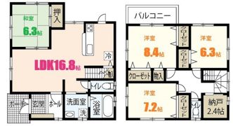 寺家戸建の間取り画像