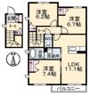シャーメゾン上林 C棟の間取り画像