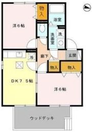 クレール山之上の間取り画像