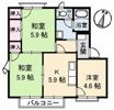 屋島フレグランス A棟の間取り画像