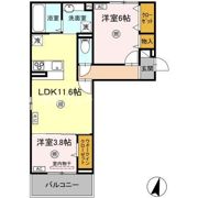 D－ROOM春日Aの間取り画像