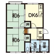 第1広林ハイツの間取り画像