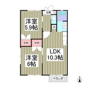 シーサイドハイムカトウⅡの間取り画像