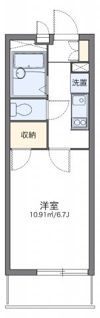 レオパレスヴィラ曽根Cの間取り画像