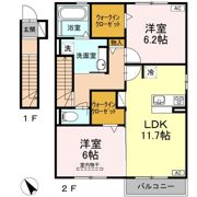 ALBA GLANDE Bの間取り画像