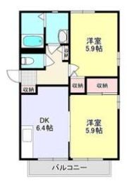 プラザハイツBの間取り画像