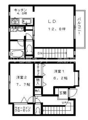 ヴィルヌーブ銀河IIの間取り画像
