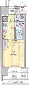 プレサンス難波デヴァンテの間取り画像