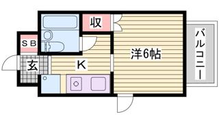 ロマネスク長田の間取り画像