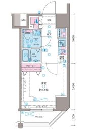 ガリシア新宿NorthⅡの間取り画像