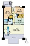 コアマンション百道プレジオの間取り画像