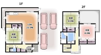 打上新町戸建の間取り画像